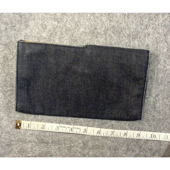 Armani Exchange Purse Womens Blue Denim A/X Clutch / Wallet - Picture 10 of 12